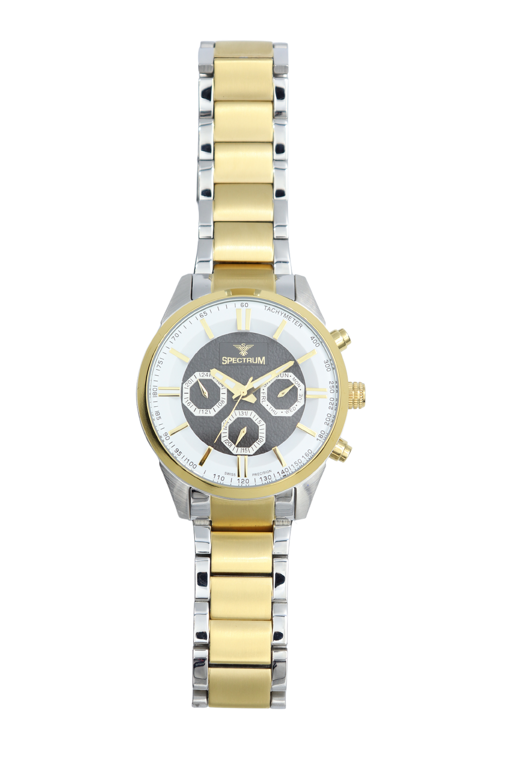 Multidimensional Stainless Steel Men's Two Tone Watch - S12533M-4